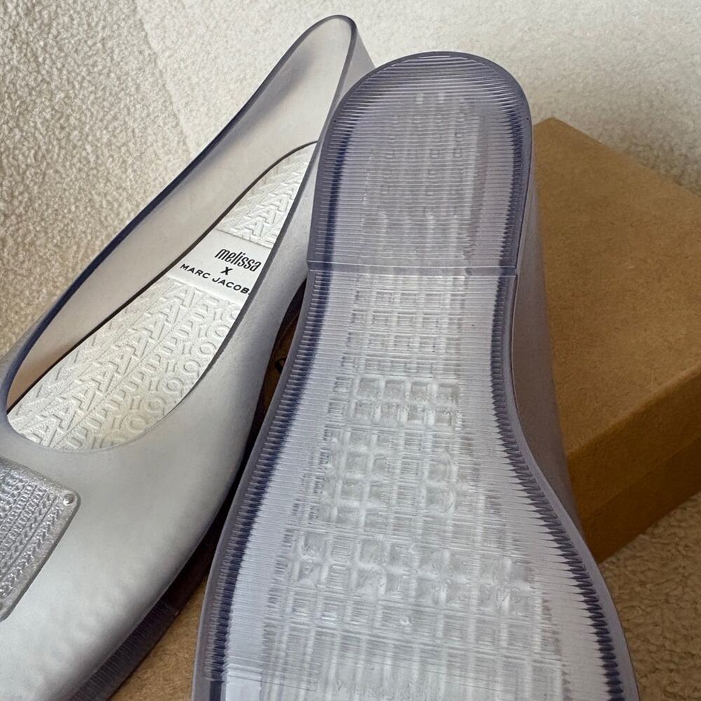 Marc Jacobs x Melissa logo-embossed ballerina shoes 38 - Picture 7 of 8